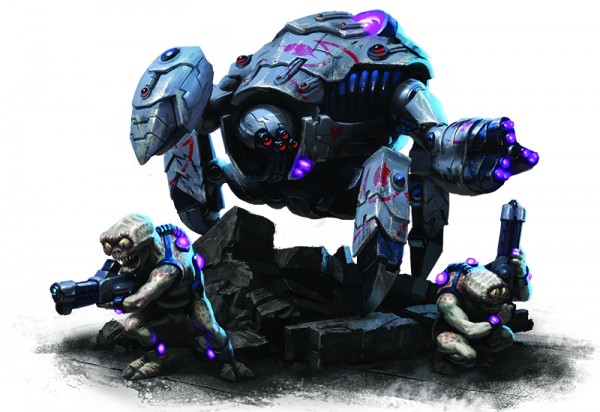 Ghar Battlesuit razing