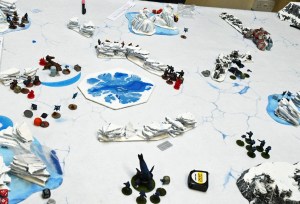 Battle across snowy wastes!