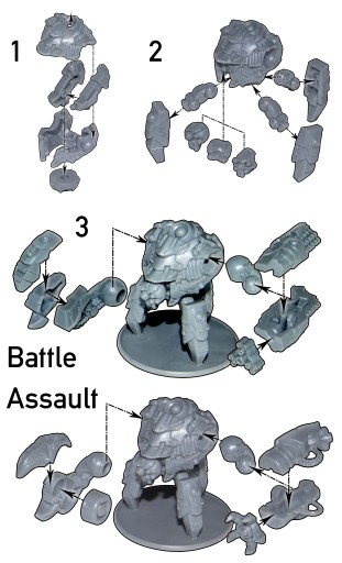 Ghar Battlesuit assembly guide