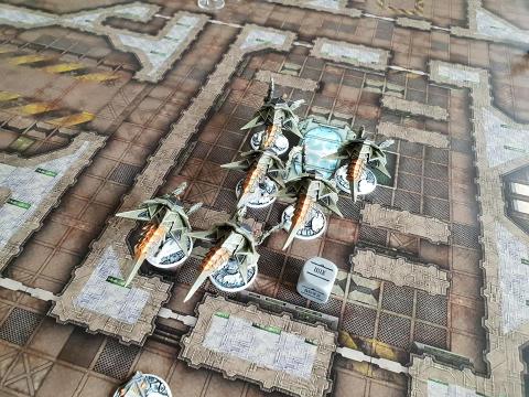 Virai Warrior drones guard an engineering compartment