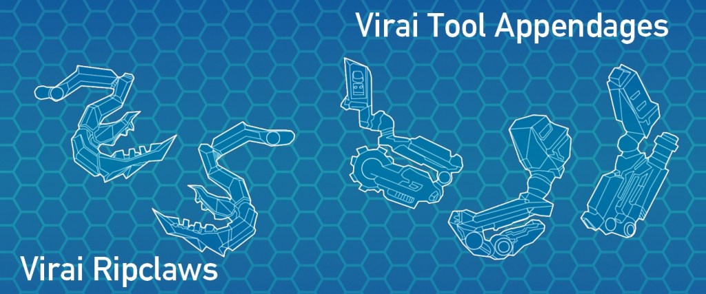 Ripclawes and tool appendages blueprint